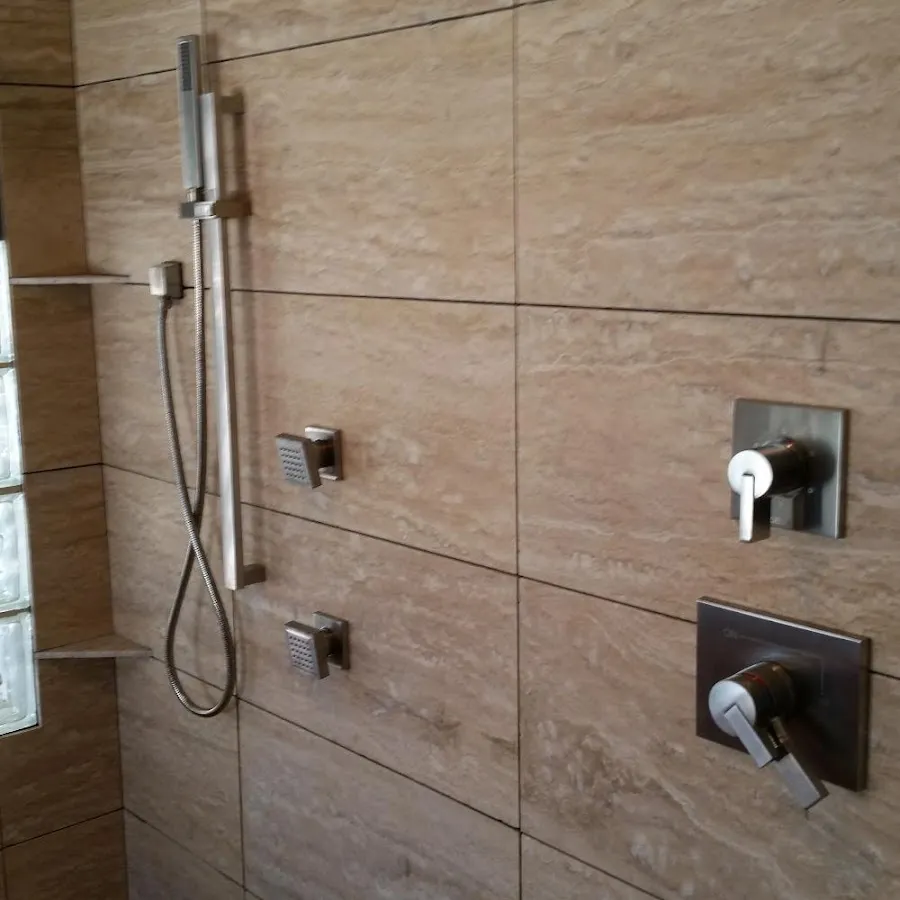 Shower fixture installation for Gas Line Repair in McPherson
